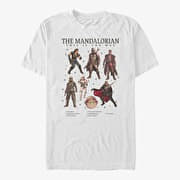 Merch Star Wars: The Mandalorian - Mando Textbook Unisex T-Shirt White