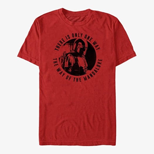 T-shirt Merch Star Wars: The Mandalorian - MandoMon Epi2 Hello Unisex T-Shirt Red