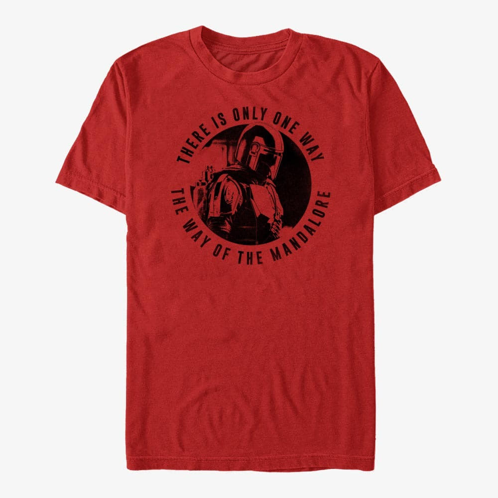 T-shirts Merch Star Wars: The Mandalorian - MandoMon Epi2 Hello Unisex T-Shirt Red