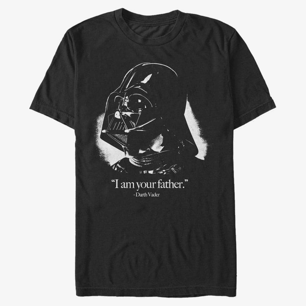 Majice Merch Star Wars: Classic - Vader is the Father Unisex T-Shirt Black