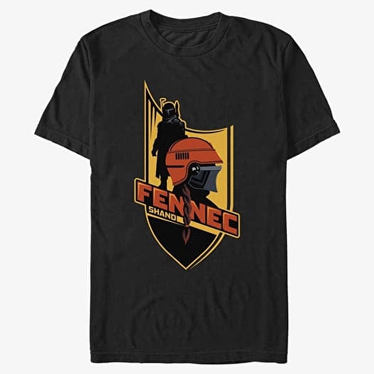 Maglietta Merch Star Wars Book of Boba Fett - Fennec Shield Unisex T-Shirt Black