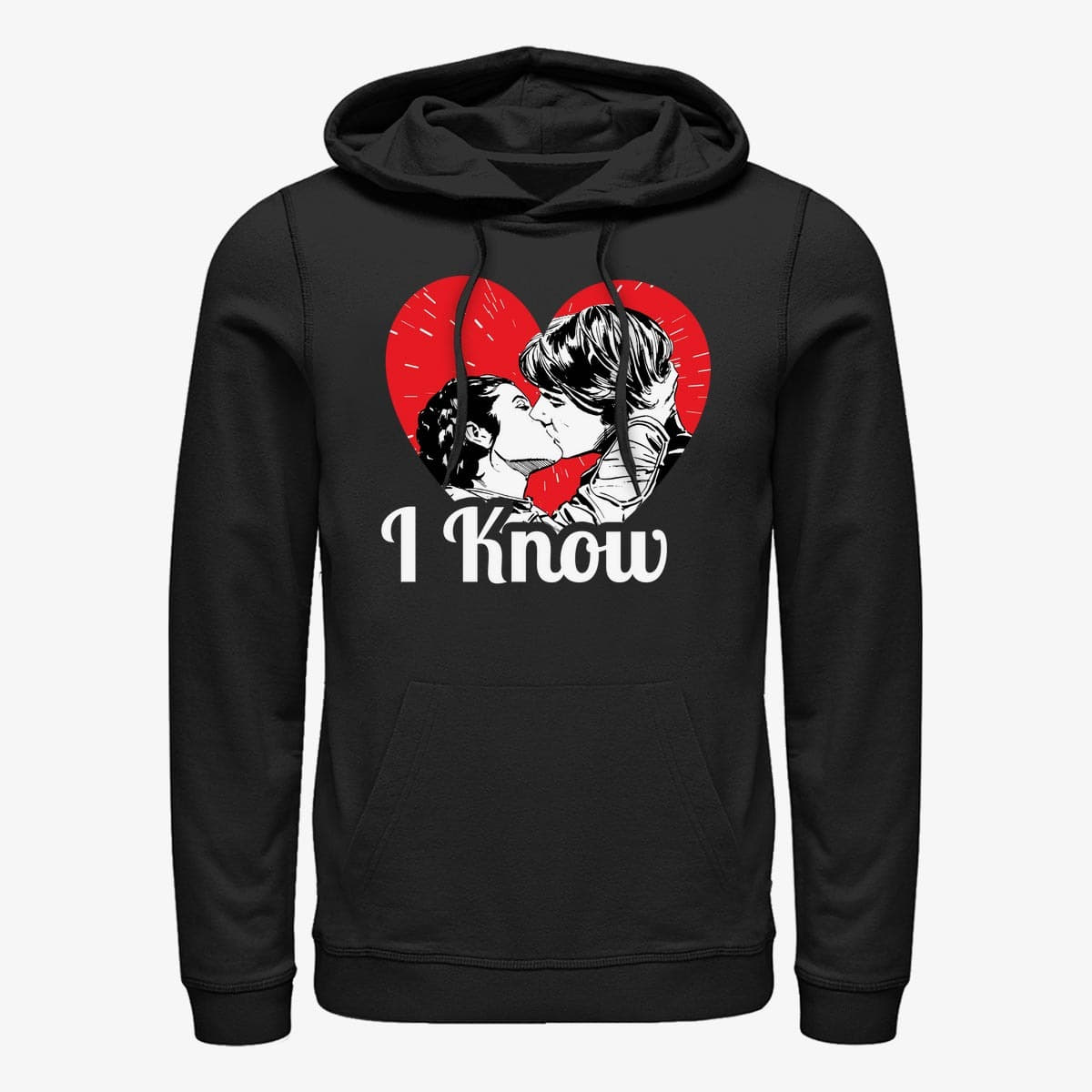 Dukserice Merch Star Wars: Classic - Han And Leia Unisex Hoodie Black