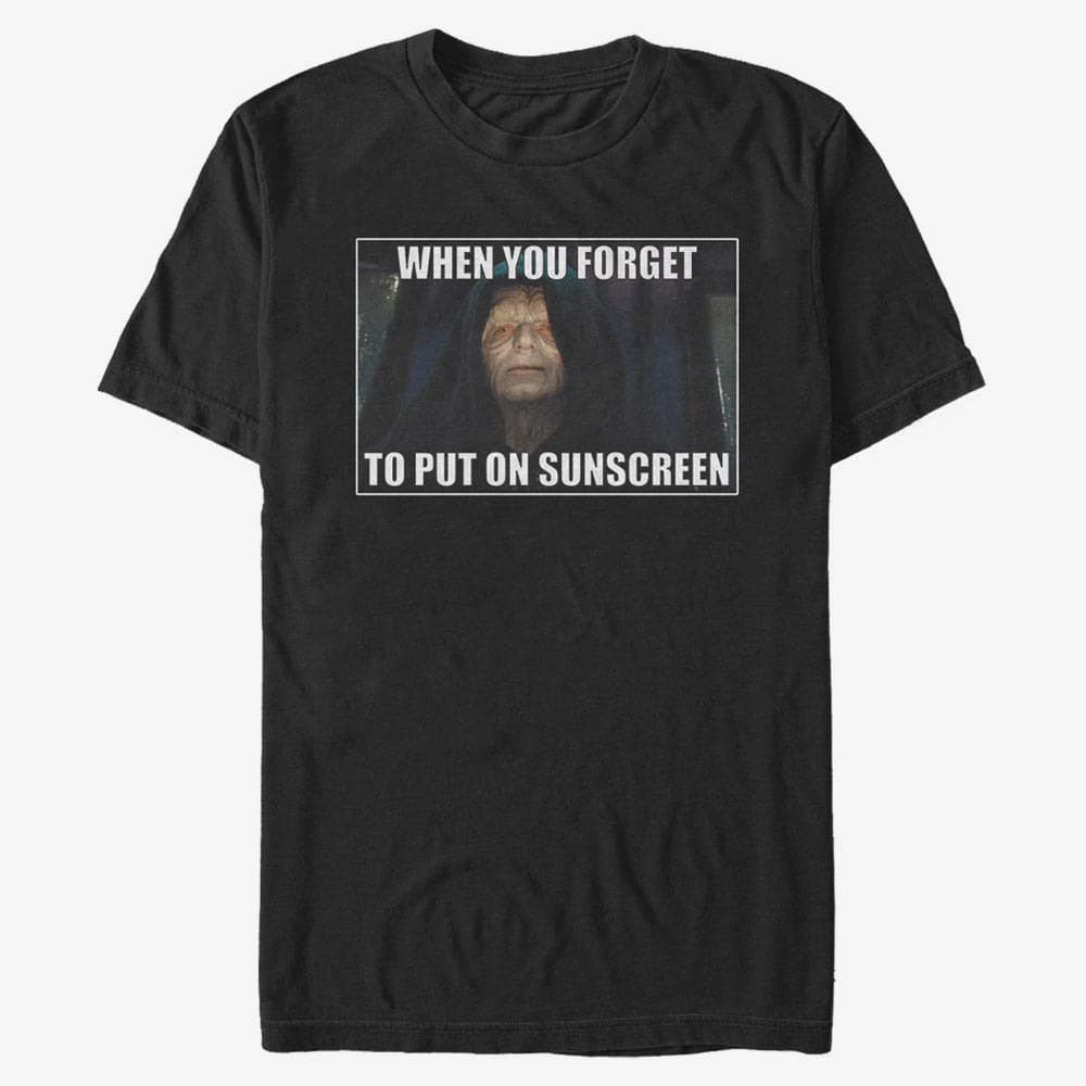 Тениски Merch Star Wars: Classic - Forget To Put On Sunscreen Unisex T-Shirt Black