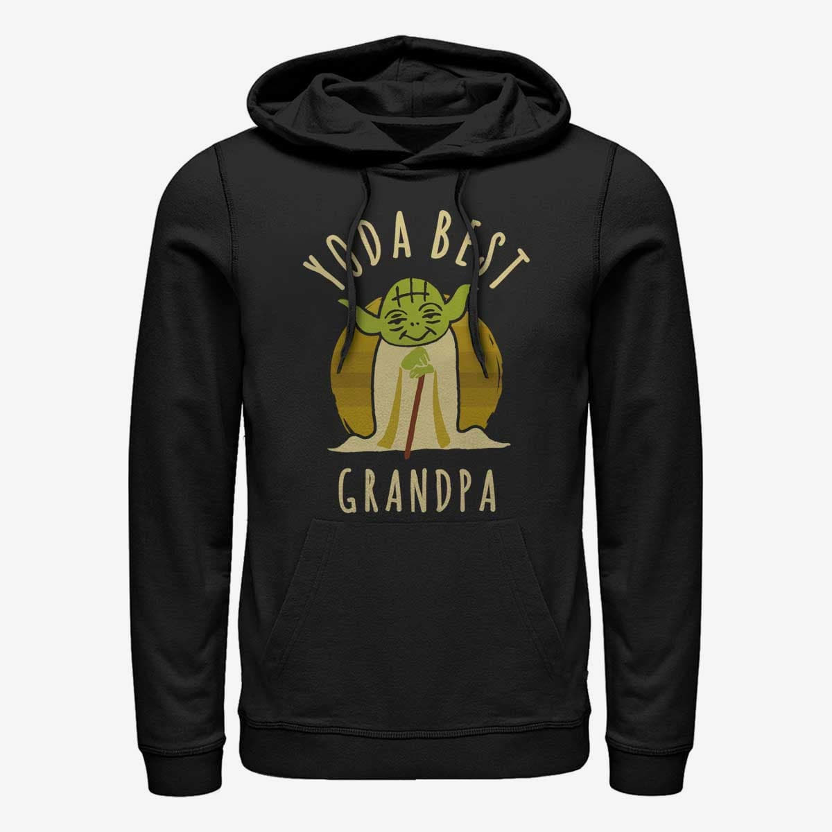 Hættetrøjer og sweatshirts Merch Star Wars: Classic - Best Grandpa Yoda Says Unisex Hoodie Black