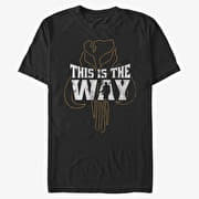 Merch Star Wars: The Mandalorian - WAY Unisex T-Shirt Black