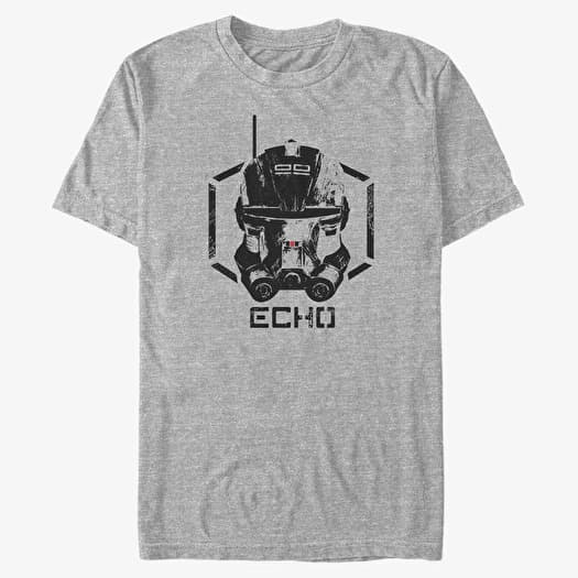 T-shirt Merch Star Wars: The Bad Batch - Echo Unisex T-Shirt Heather Grey