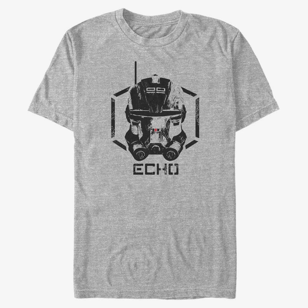 T-shirts Merch Star Wars: The Bad Batch - Echo Unisex T-Shirt Heather Grey