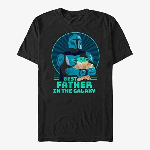 T-shirt Merch Star Wars: The Mandalorian - Best Father Unisex T-Shirt Black