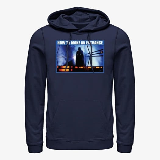 Kampsun Merch Star Wars: Classic - How To Make An Entrance Unisex Hoodie Navy Blue