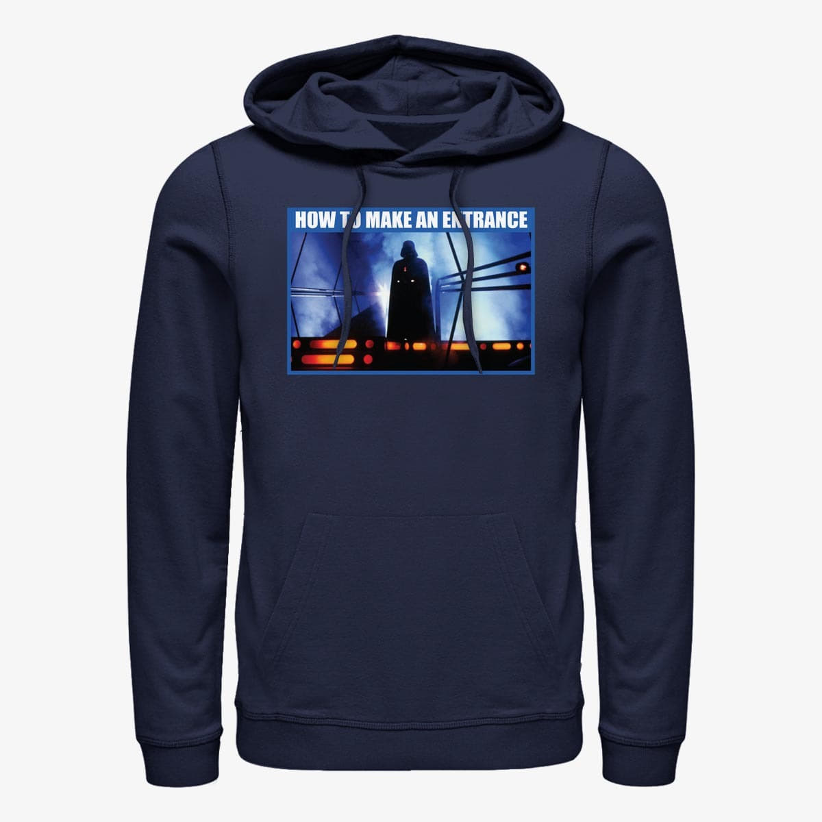 Džemperiai su gobtuvais ir džemperiai Merch Star Wars: Classic - How To Make An Entrance Unisex Hoodie Navy Blue