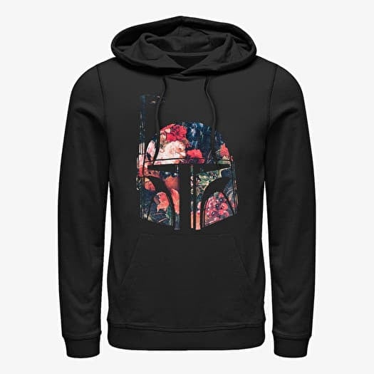 Mikina Merch Star Wars: Classic - Bobba Floral Unisex Hoodie Black