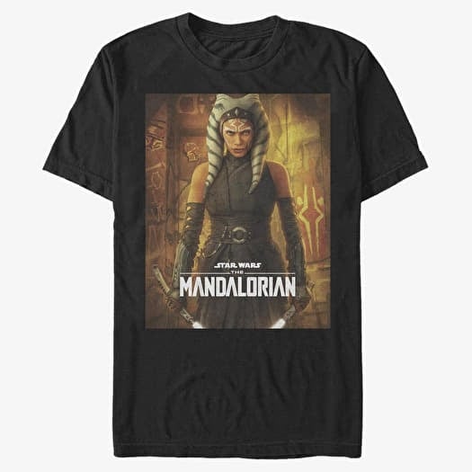 Majica Merch Star Wars: The Mandalorian - Ahsoka Poster Unisex T-Shirt Black