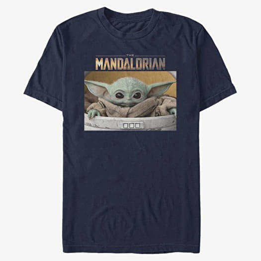 T-shirt Merch Star Wars: Mandalorian - Small Box Unisex T-Shirt Navy Blue