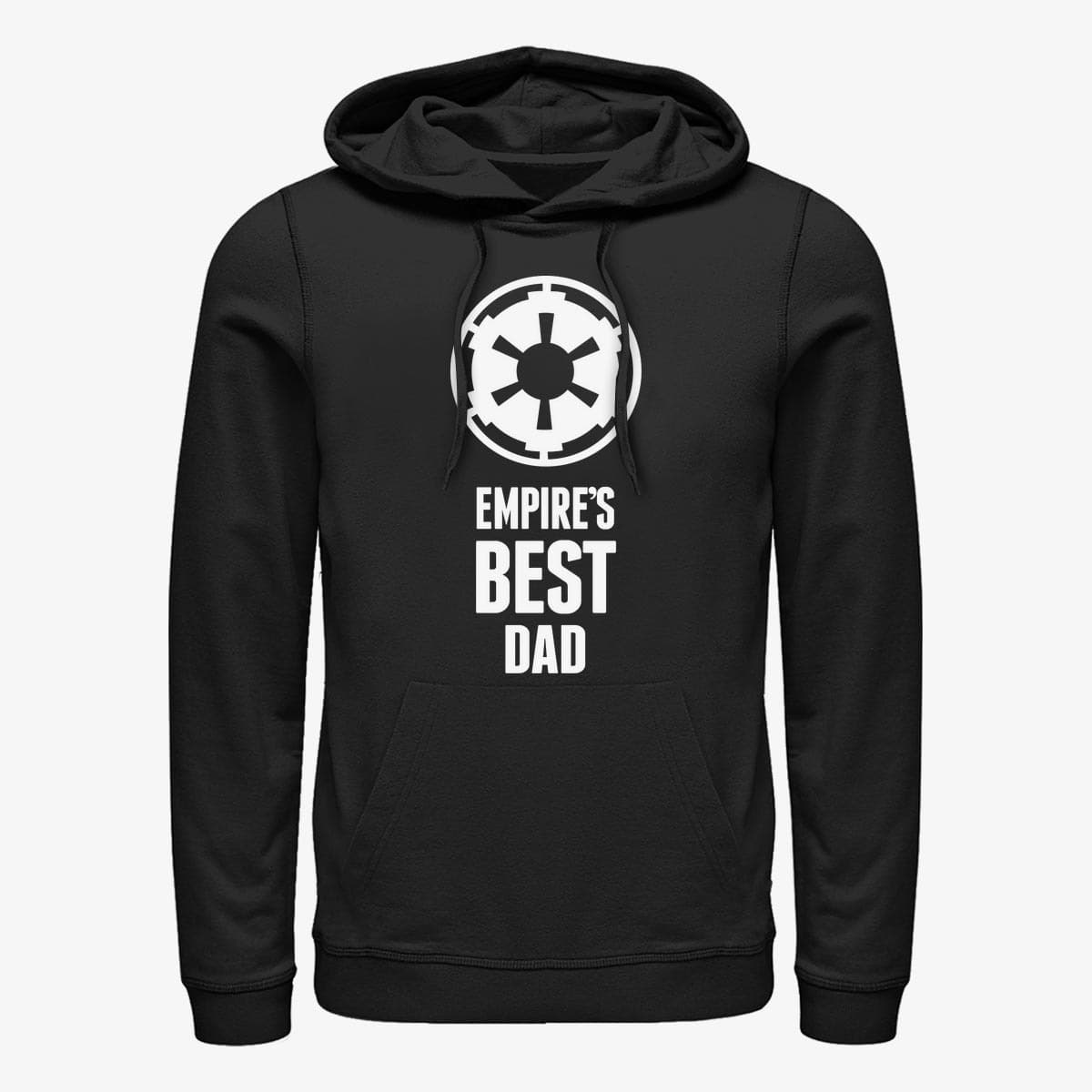 Džemperiai su gobtuvais ir džemperiai Merch Star Wars: Classic - Empire's Best Dad Unisex Hoodie Black