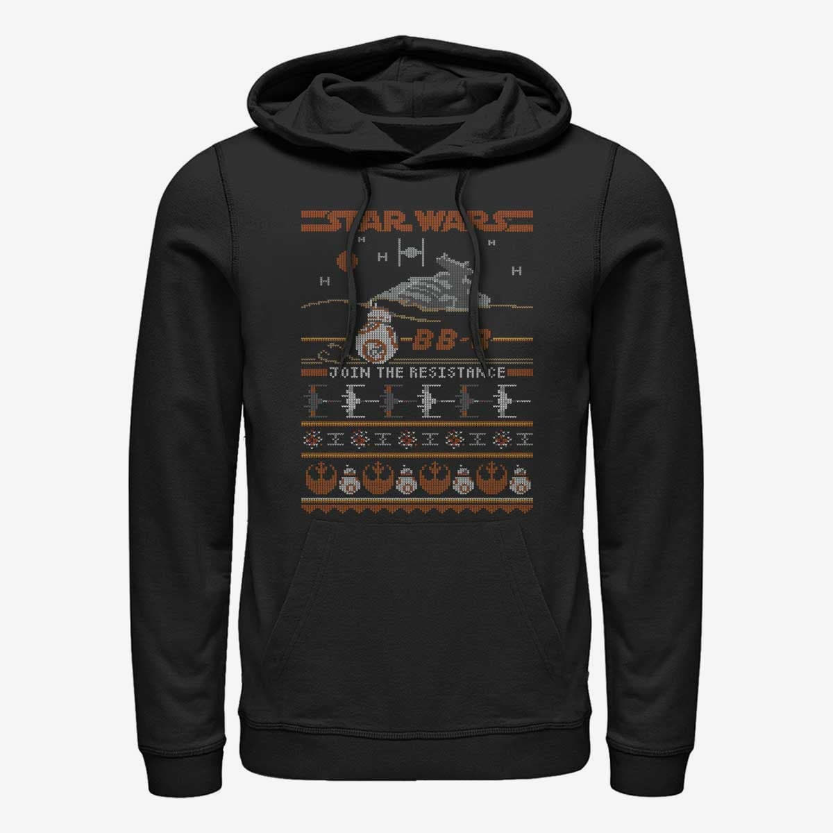 Felpe Merch Star Wars: Episode 7 - BB8 Resistance Sweater Unisex Hoodie Black