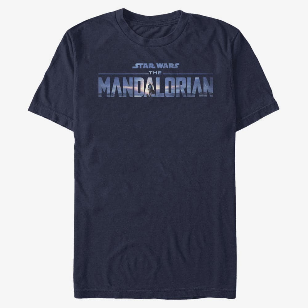 T-shirts Merch Star Wars: The Mandalorian - New Mando Logo Unisex T-Shirt Navy Blue