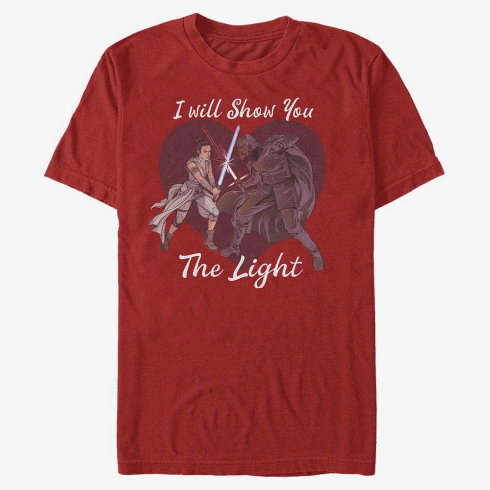 T-krekli Merch Star Wars: Classic - The Light Unisex T-Shirt Red