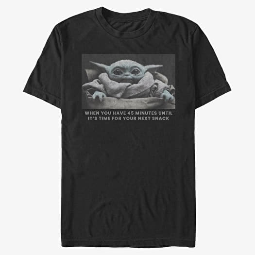 Merch Star Wars: The Mandalorian - Next Snack Unisex T-Shirt Black