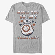 Merch Star Wars: The Force Awakens - BB My Valentine Unisex T-Shirt Heather Grey