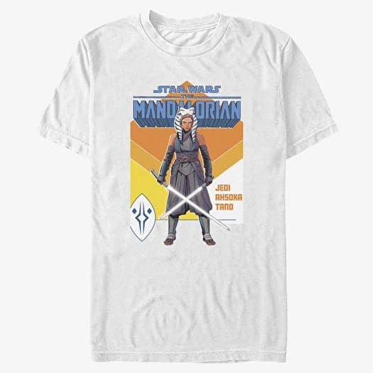 Marškinėliai Merch Star Wars: The Mandalorian - Jedi Tano Unisex T-Shirt White