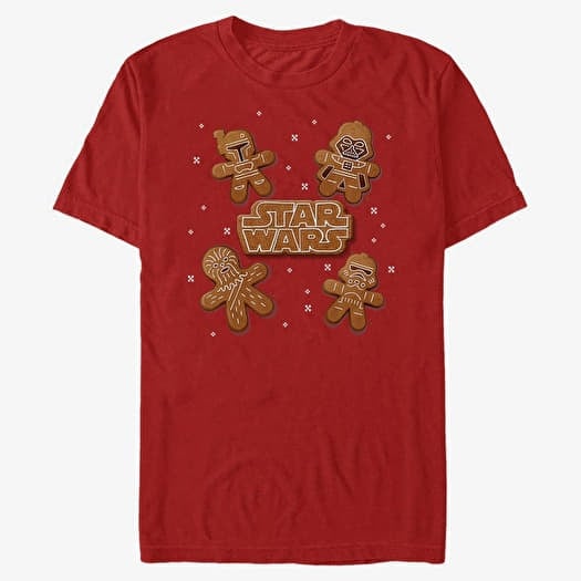 T-shirt Merch Star Wars: Classic - Gingerbread Crew Unisex T-Shirt Red
