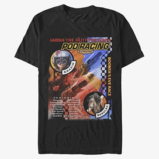 T-shirt Merch Star Wars: Classic - Jabba Presents Unisex T-Shirt Black