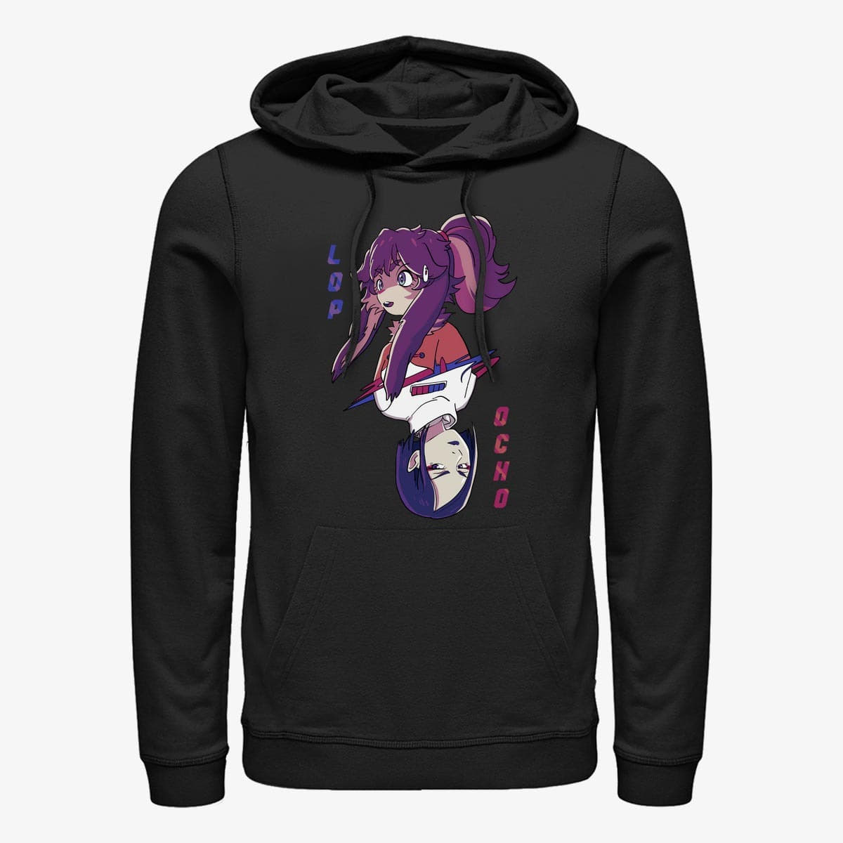 Džemperiai su gobtuvais ir džemperiai Merch Star Wars: Visions - Rival Card Unisex Hoodie Black