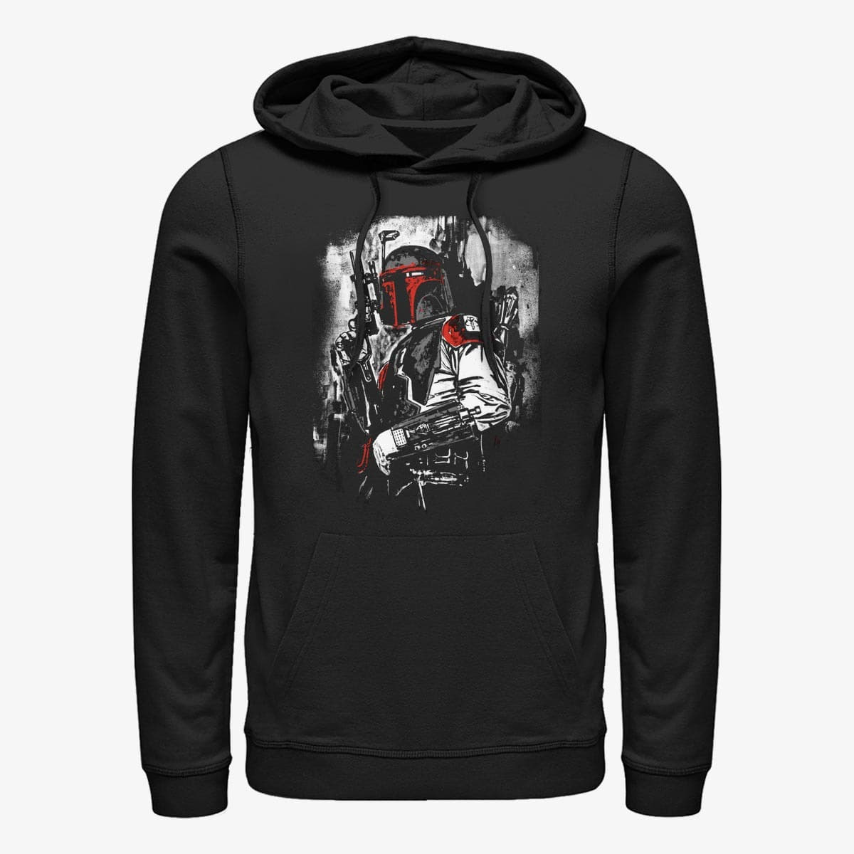 Džemperiai su gobtuvais ir džemperiai Merch Star Wars: Classic - Open Eyed Unisex Hoodie Black