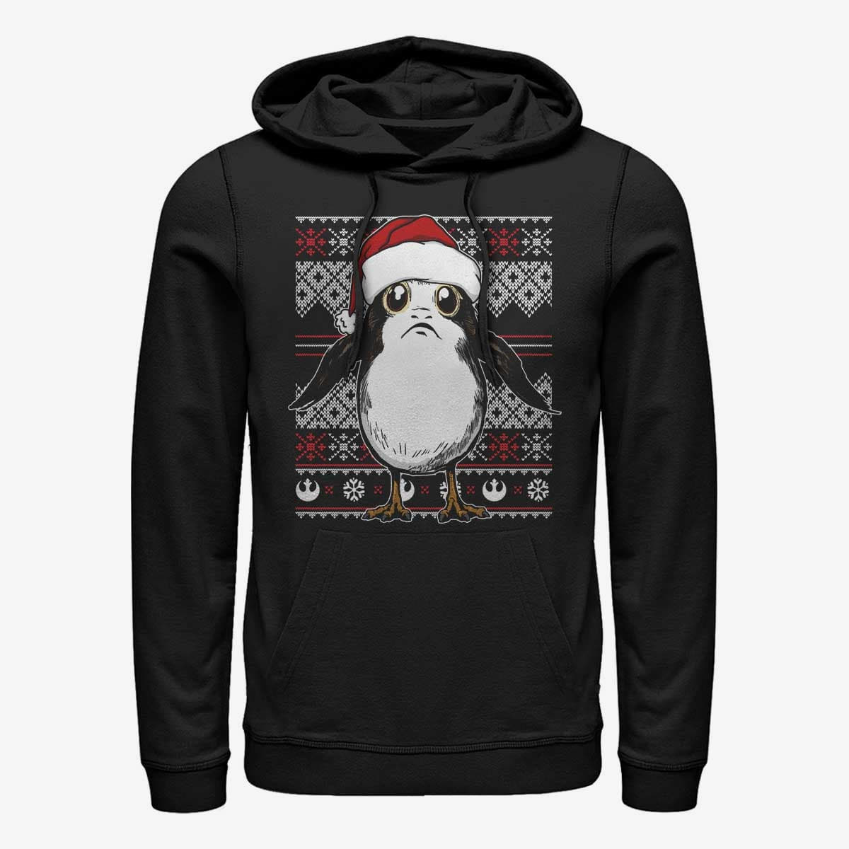 Суитчъри Merch Star Wars: The Force Awakens - Porg Sweater Unisex Hoodie Black