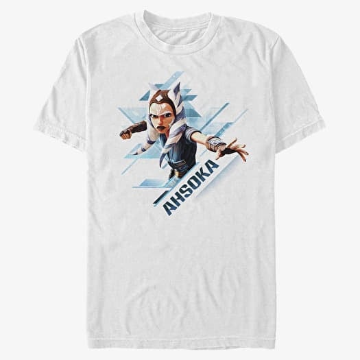Majica Merch Star Wars: Clone Wars - Ahsoka Angled Unisex T-Shirt White