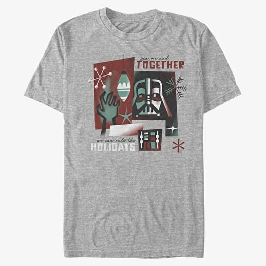 T-shirt Merch Star Wars: Classic - Vader Together Unisex T-Shirt Heather Grey