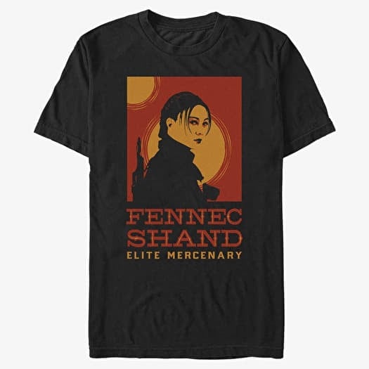 T-särk Merch Star Wars Book of Boba Fett - Fennec Shand Poster Unisex T-Shirt Black