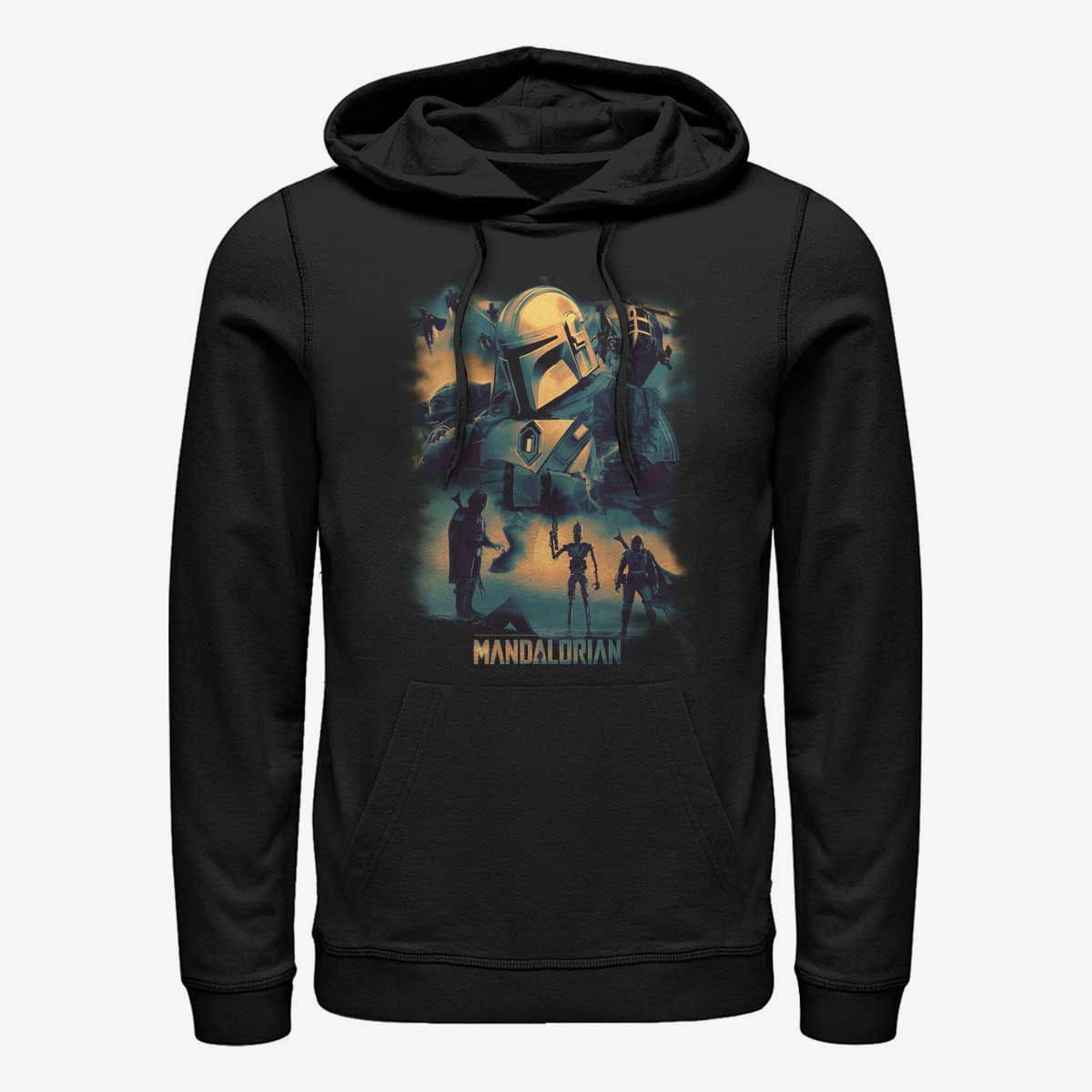 Hættetrøjer og sweatshirts Merch Star Wars: Clone Wars - Mando Memory Unisex Hoodie Black