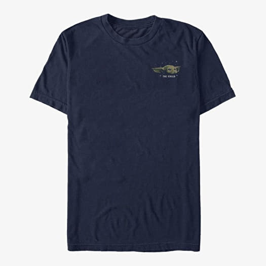 T-särk Merch Star Wars: The Mandalorian - Child Card V2 Unisex T-Shirt Navy Blue