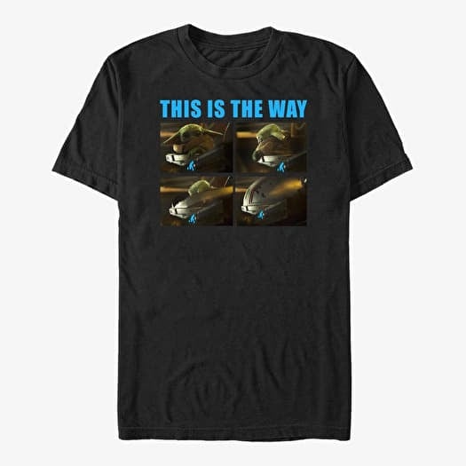 T-shirt Merch Star Wars: The Mandalorian - Closed Way Unisex T-Shirt Black