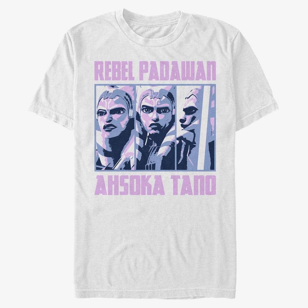 Тениски Merch Star Wars: Clone Wars - Ahsoka Rebel BoxUp Unisex T-Shirt White