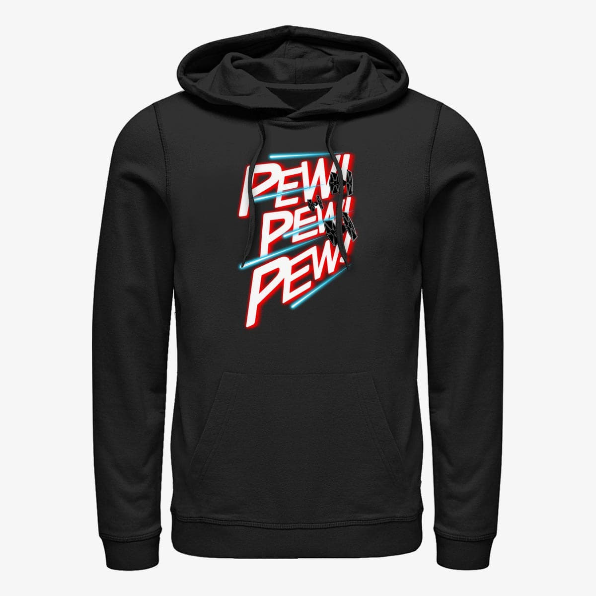 Hættetrøjer og sweatshirts Merch Star Wars: Classic - Pew Pew Pew Unisex Hoodie Black