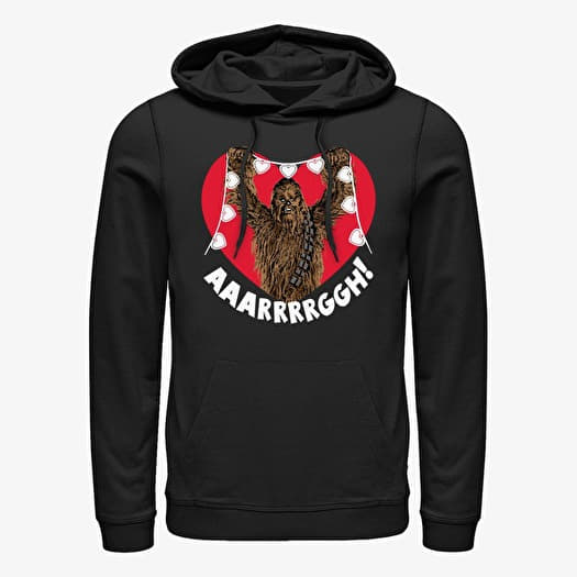 Bluza Merch Star Wars: Classic - Chewie Crafting Hearts Unisex Hoodie Black