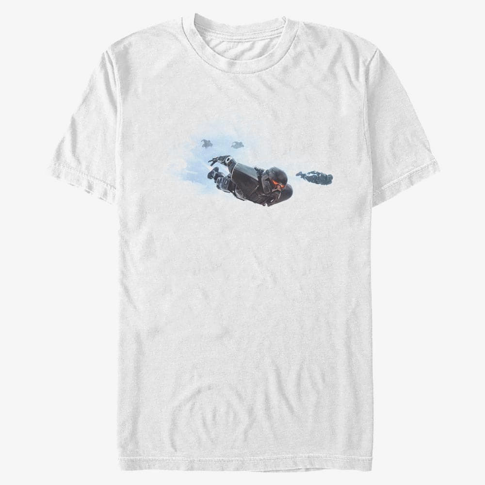 T-Shirts Merch Star Wars: The Mandalorian - Incoming Troopers Unisex T-Shirt White