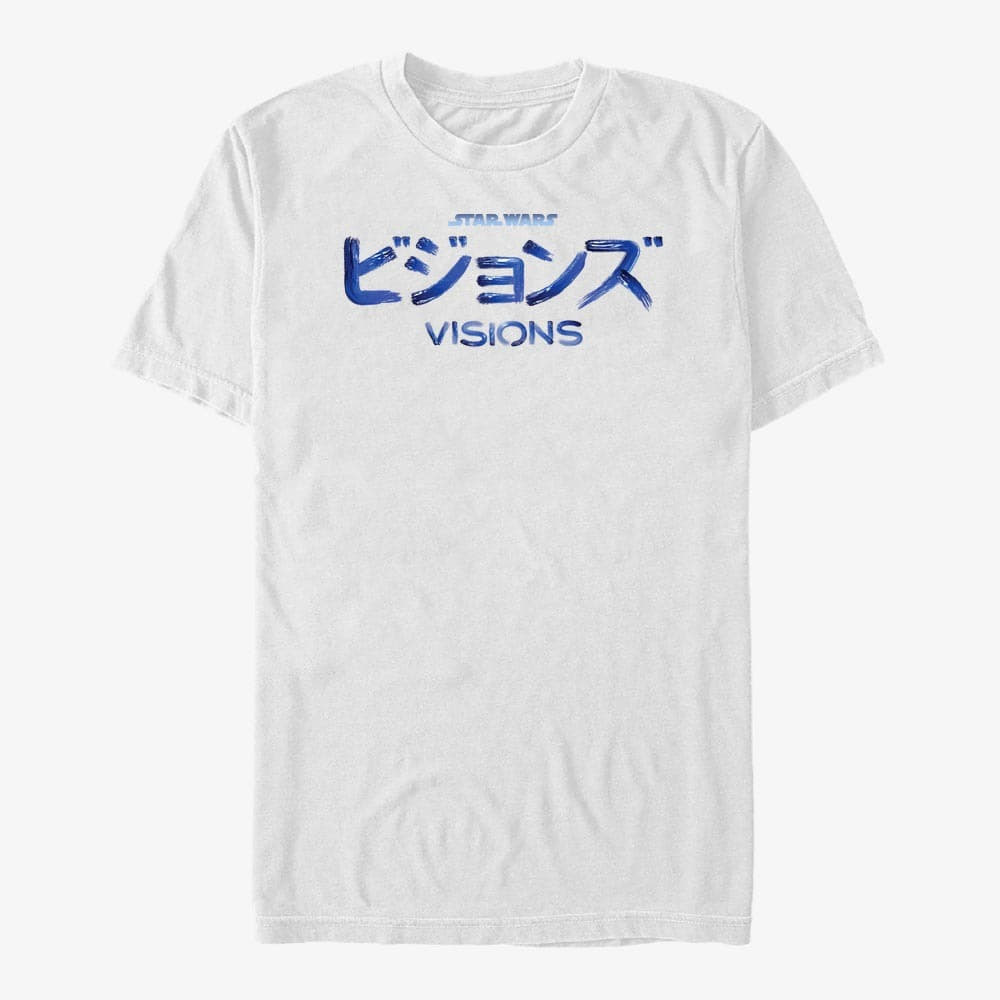 Тениски Merch Star Wars: Visions - STV Logo Combined Unisex T-Shirt White