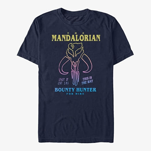 T-shirt Merch Star Wars: The Mandalorian - Symbol Drawn Unisex T-Shirt Navy Blue