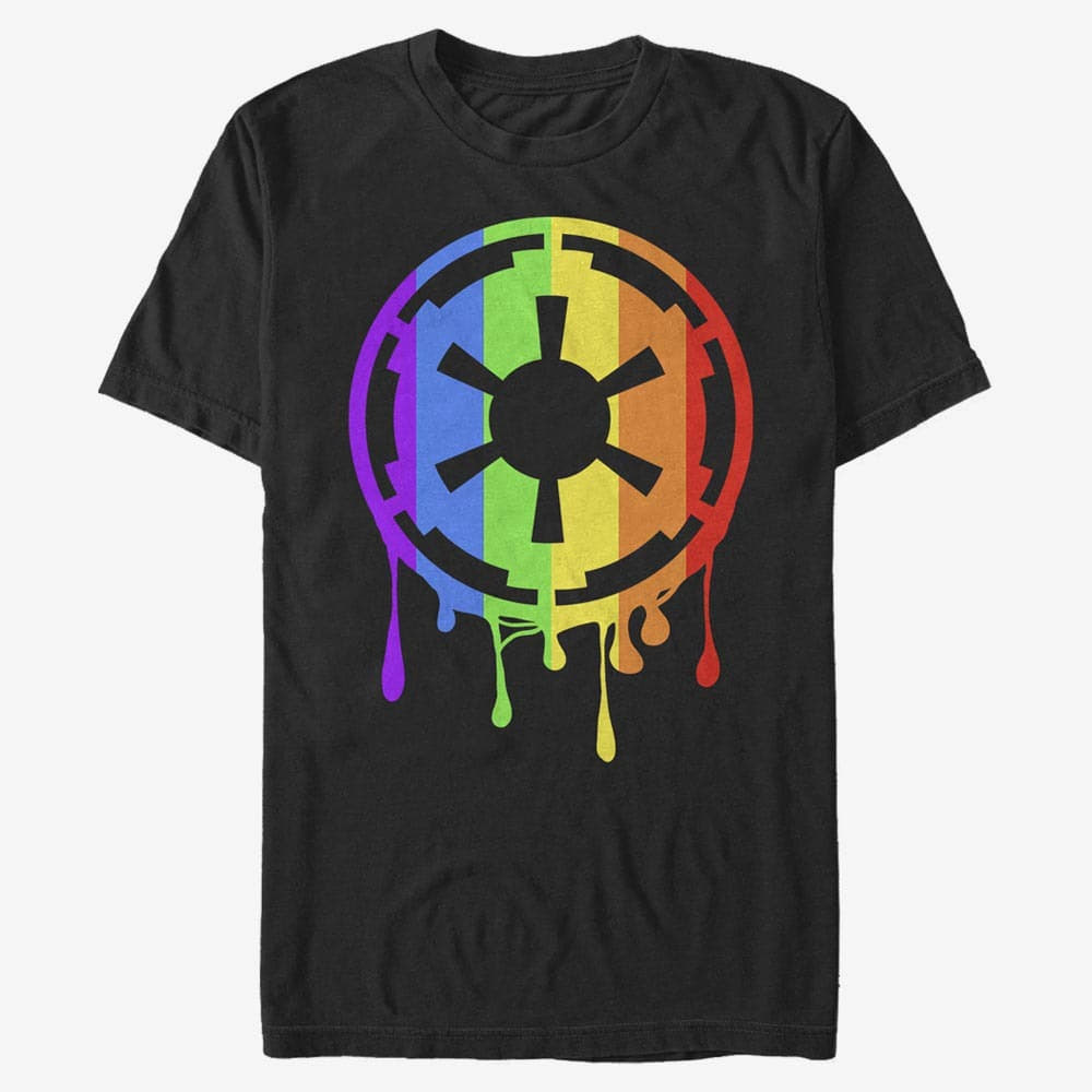 T-Shirts Merch Star Wars: Classic - Empire Rainbow Unisex T-Shirt Black
