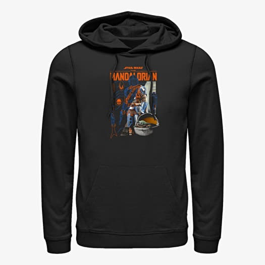 Merch Star Wars: Mandalorian - Cut Up Unisex Hoodie Black