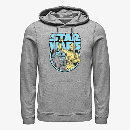 Sweatshirt Merch Star Wars - Droid Roundup Unisex Hoodie Heather Grey