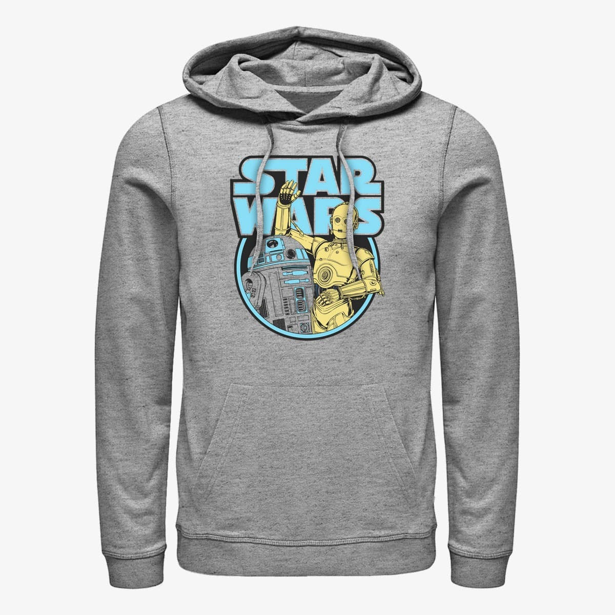 Dukserice Merch Star Wars - Droid Roundup Unisex Hoodie Heather Grey