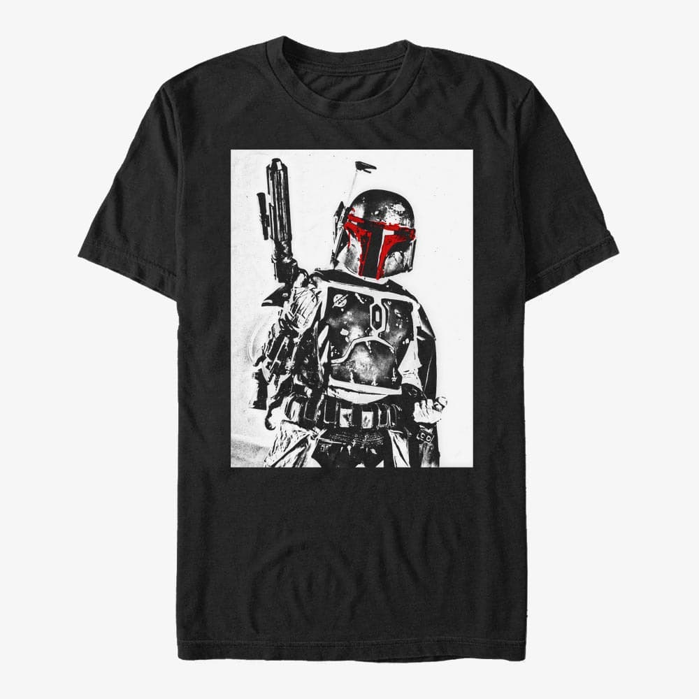 Marškinėliai Merch Star Wars: Classic - BOBBS Unisex T-Shirt Black
