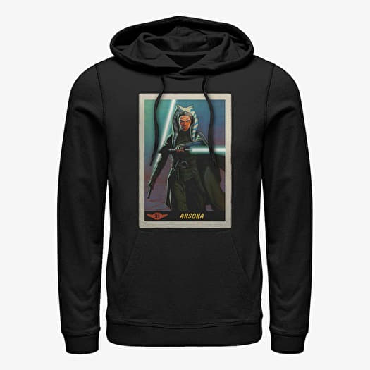 Majica Merch Star Wars: The Mandalorian - Ahsoka Card Unisex Hoodie Black