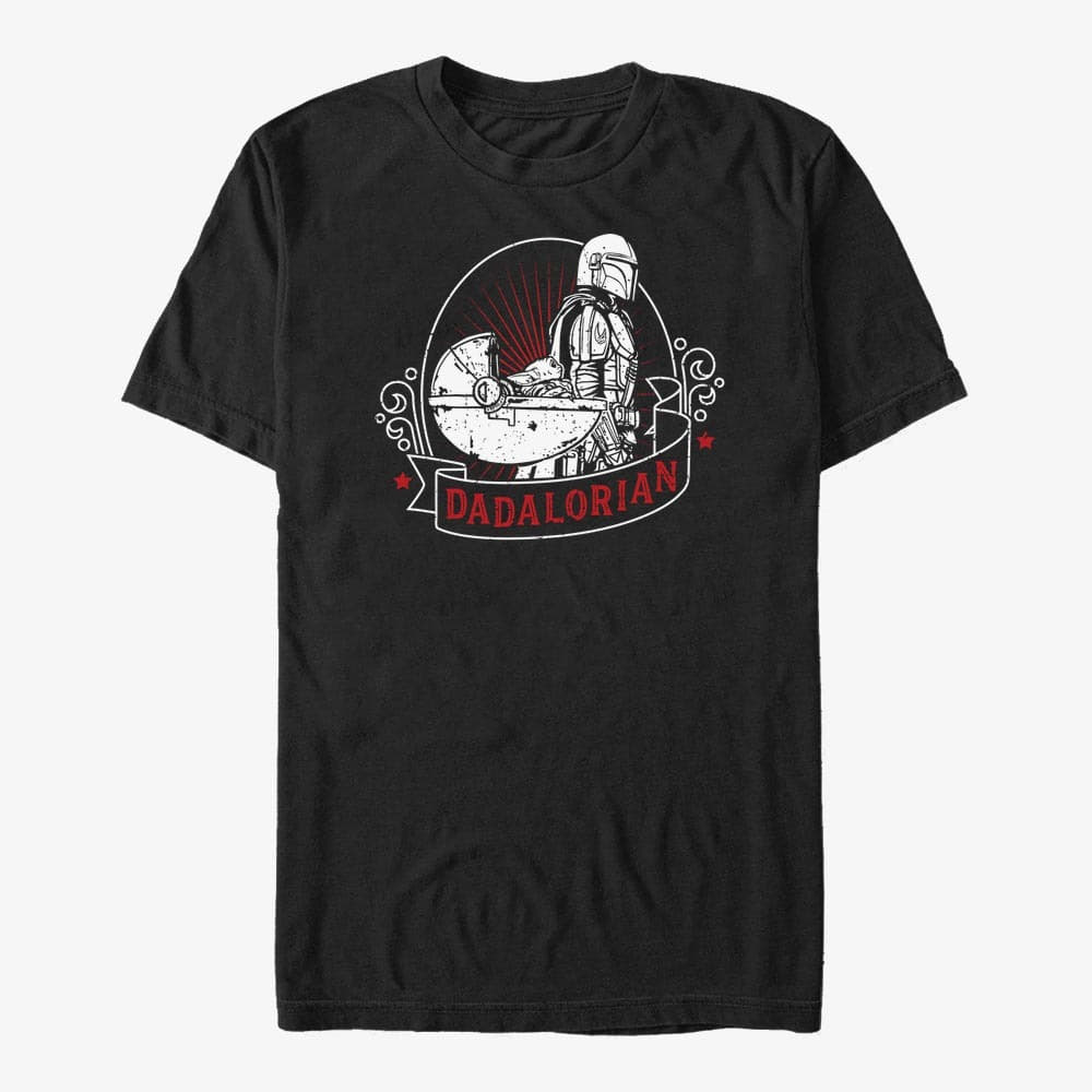 T-shirts Merch Star Wars: The Mandalorian - Mando Badge Unisex T-Shirt Black