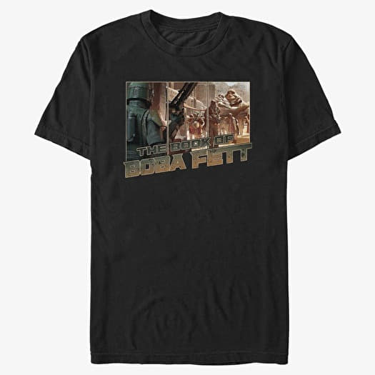 Tričko Merch Star Wars Book of Boba Fett - Desert Rules Unisex T-Shirt Black