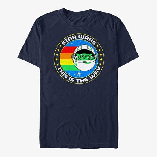 Tricou Merch Star Wars: The Mandalorian - Star Power Unisex T-Shirt Navy Blue